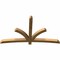Ekena Millwork Davenport Rough Sawn Timber Gable Bracket, Western Red Cedar, 84"W x 49"H x 4"D x 4"F, 14/12 Pitch GBW084X49X0404DAV00RWR - alternate 2